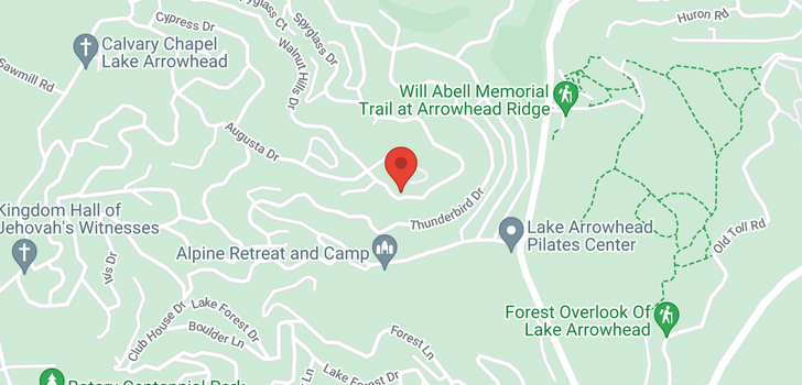 map of 26480 Walnut Hills Lake Arrowhead, CA 92352